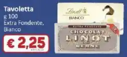 Paghi Poco Tavoletta Lindt Bianco Extra Fondente offerta