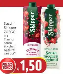 Paghi Poco Succhi Skipper ZUEGG offerta