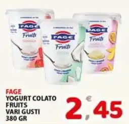 Premium Supermercati Fage yogurt colato fruits vari gusti offerta