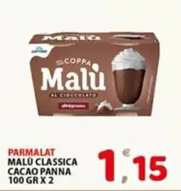 Premium Supermercati Parmalat Malù classica cacao panna offerta