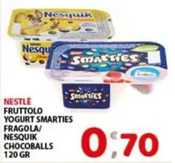 Mio Market Nestlé fruttolo yogurt smarties fragola / Nesquik chocoballs offerta