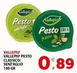 Mio Market Vallepiu' pesto classico offerta