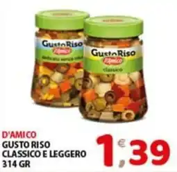 Mio Market D'Amico Gusto Riso Classico e Leggero offerta