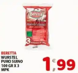 Mio Market Beretta Wurstel classico offerta