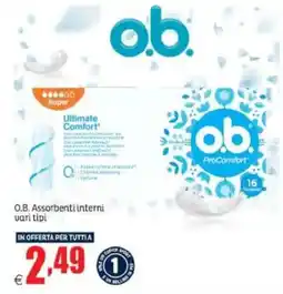 Elite O.B. Assorbenti interni offerta