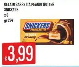 IperSisa Snickers gelato barretta peanut butter offerta