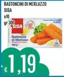 IperSisa Bastoncini di Merluzzo Sisa offerta