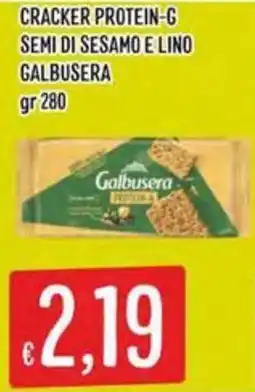 IperSisa Cracker Protein-G Semi di Sesamo e Lino Galbusera offerta