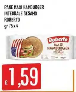 IperSisa Pane max hamburger integrale sesamo roberto offerta