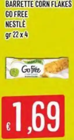 IperSisa Barrette corn flakes Go Free Nestlé offerta