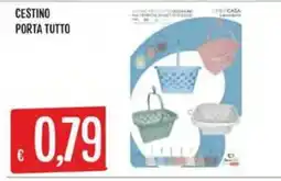 IperSisa Cestino porta tutto offerta
