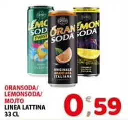 Mio Market Oransoda/ LemonSoda/ Mojito linea lattina offerta