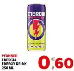 Mio Market Pfanner Energia Energy Drink offerta