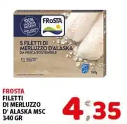 Mio Market Frosta filetti di merluzzo d'alaska msc offerta
