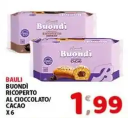 Mio Market Bauli Buondì Ricoperto al Cioccolato/Cacao offerta