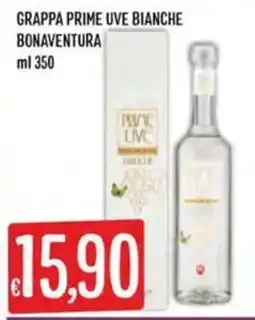IperSisa Grappa prime uve bianche Bonaventura offerta