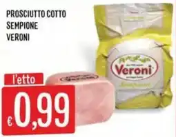 IperSisa Prosciutto cotto sempione Veroni offerta
