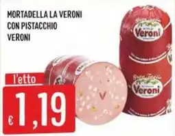 IperSisa Mortadella la Veroni con pistacchio Veroni offerta