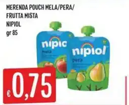 IperSisa Merenda pouch mela/pera/frutta mista Nipiol offerta