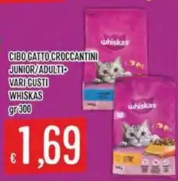 IperSisa Cibo gatto croccantini Whiskas offerta