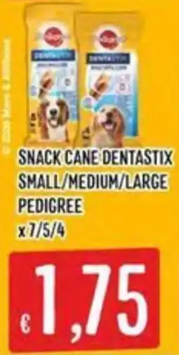 IperSisa Snack cane dentastix pedigree offerta
