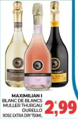 Eté Maximilian I Blanc de Blancs Müller Thurgau Durello Rose Extra Dry offerta
