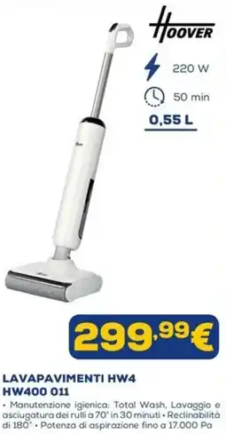 Euronics Lavapavimenti Hoover HW4 offerta