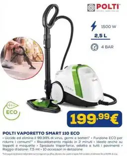 Euronics Polti Vaporetto Smart 110 Eco offerta