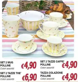 Bernava Tazze colazione Polline offerta