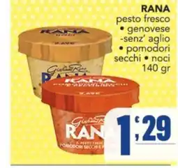 Gruppo di Palo Rana pesto fresco genovese senza aglio pomodori secchi noci offerta