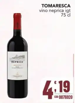 Gruppo di Palo Tomaresca vino neprica igt offerta
