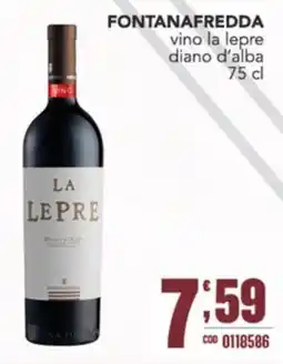 Gruppo di Palo Fontanafredda vino la lepre diano d'alba offerta