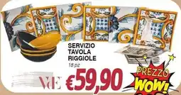 Bernava Servizio tavola riggiole offerta