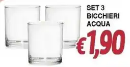 Bernava Bicchieri acqua offerta
