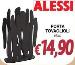 Bernava Porta tovaglioli Alessi Nero offerta