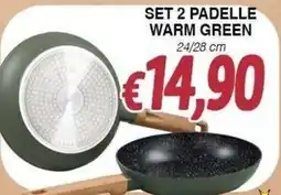 Bernava Set 2 padelle warm green offerta