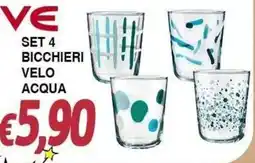 Bernava Bicchieri velo acqua offerta