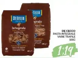 Eté De Cecco pasta integrale varie trafile offerta