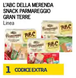 Eté L'ABC della merenda snack Parmareggio Gran Terre offerta