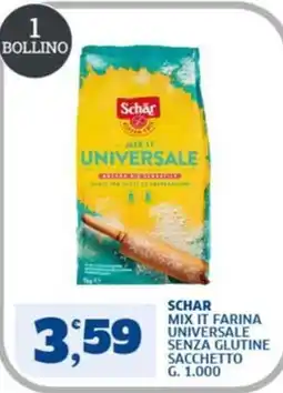 Sigma Schar mix it farina universale senza glutine offerta