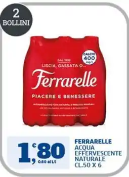 Sigma Ferrarelle acqua effervescente naturale offerta