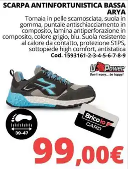 Brico Io Scarpa antinfortunistica bassa Arya offerta
