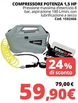 Brico Io Compressore potenza Kombo offerta