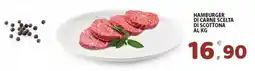 Premium Supermercati Hamburger di carne scelta di scottona offerta