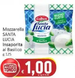Paghi Poco Mozzarella Santa Lucia insaporita al basilico offerta