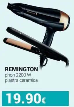Tigotà Remington phon 2200 W piastra ceramica offerta