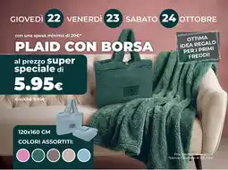 Tigotà Plaid con borsa offerta