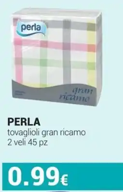 Tigotà Perla tovaglioli gran ricamo offerta