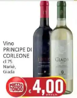 Paghi Poco Vino principe di corleone offerta