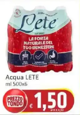 Paghi Poco Acqua LETE offerta